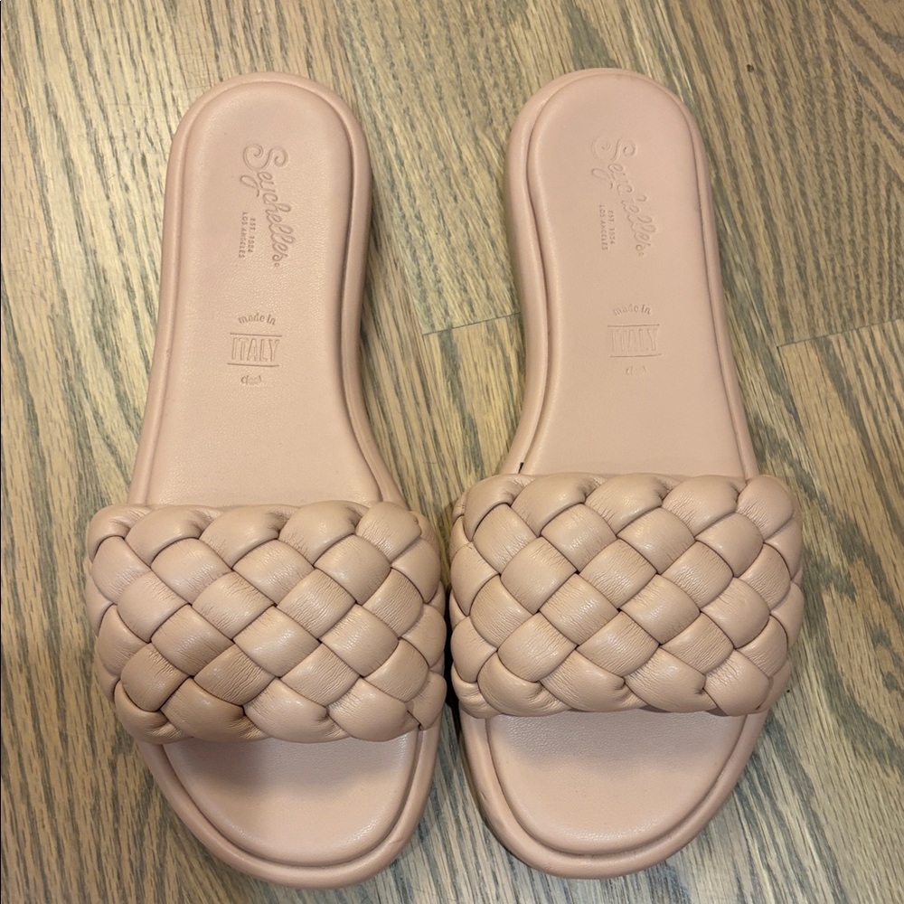 Seychelles Blush Braided Slide Mules